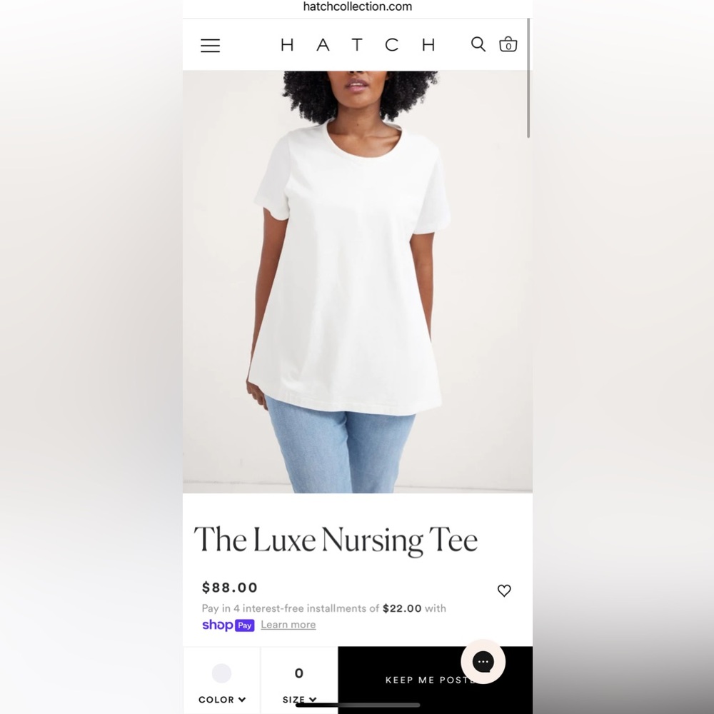 Hatch Luxe Nursing Tee